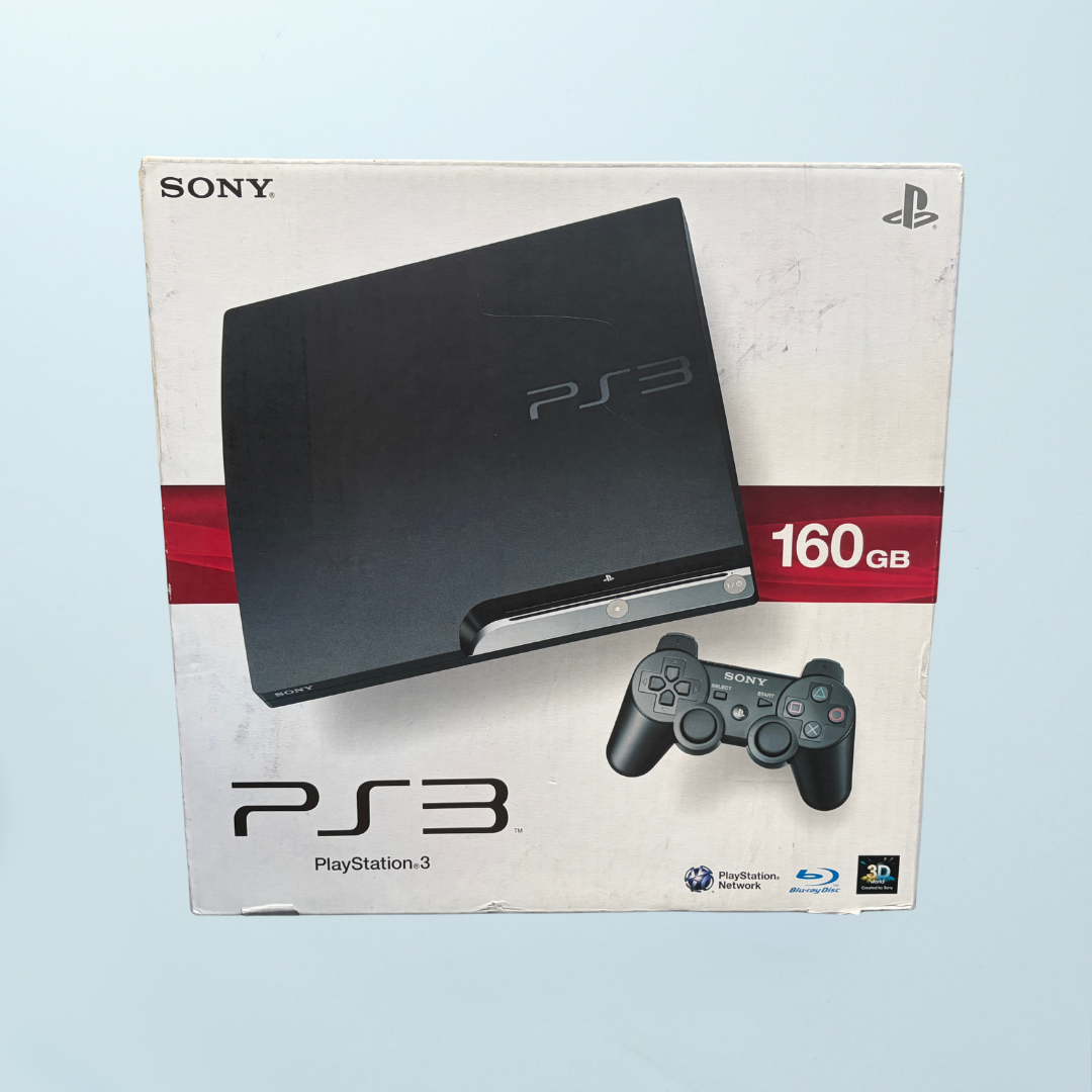 PlayStation 3 Slim Console - 160GB (Boxed) - Memory Lane Games