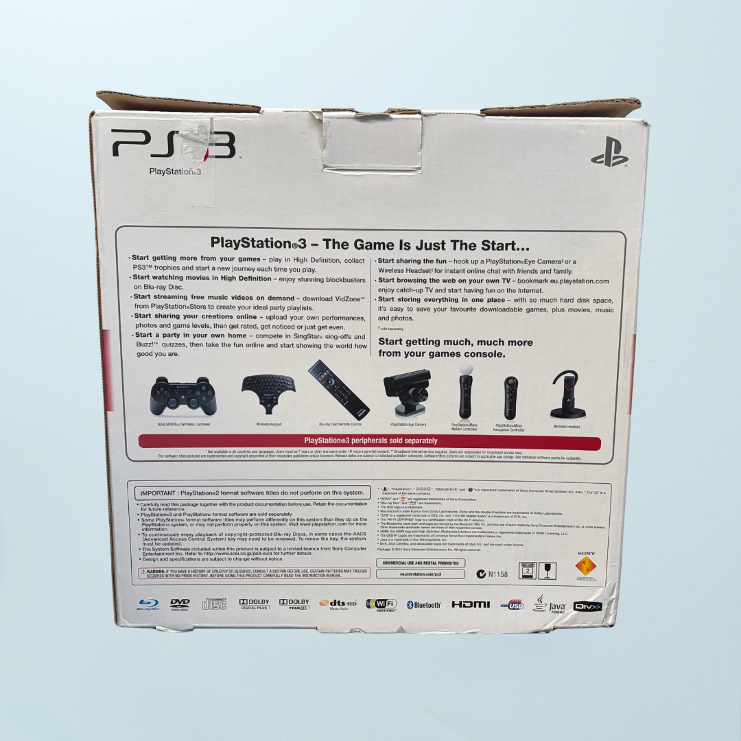 PlayStation 3 Slim Console - 160GB (Boxed) - Memory Lane Games