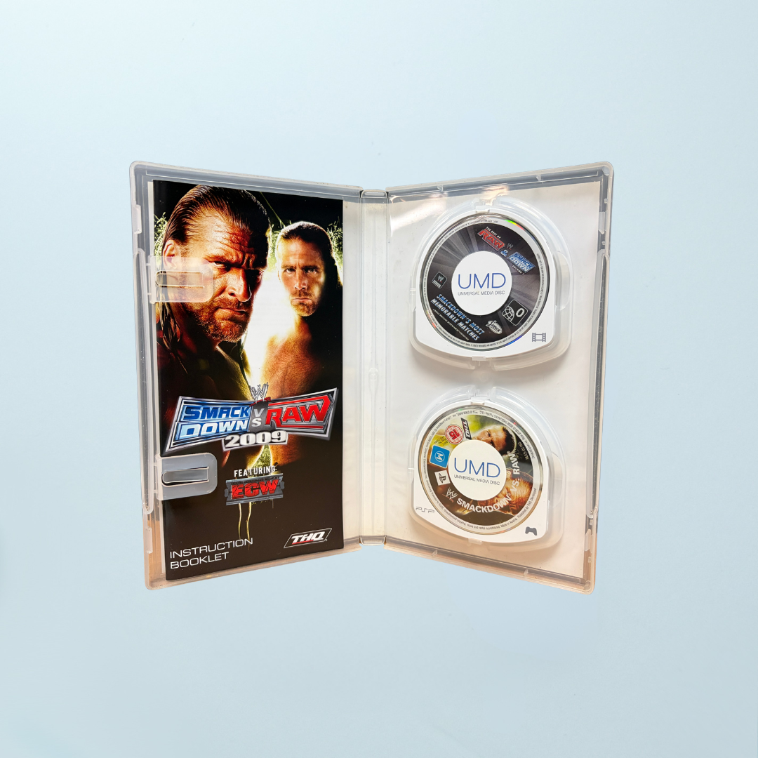 PSP-3000 Console (Boxed WWE Smackdown Vs Raw 2009 Edition) - Memory Lane Games