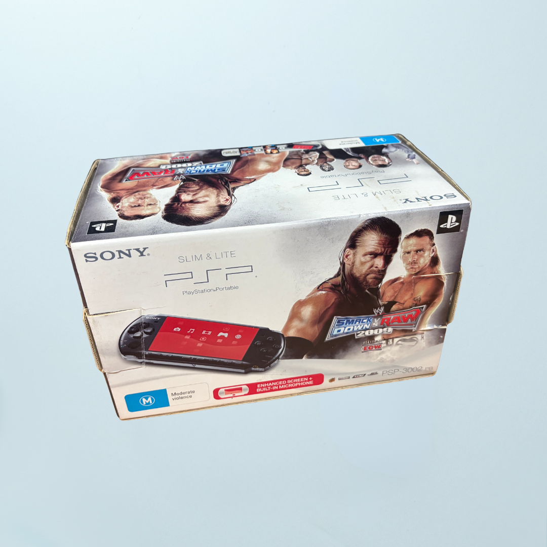PSP-3000 Console (Boxed WWE Smackdown Vs Raw 2009 Edition) - Memory Lane Games