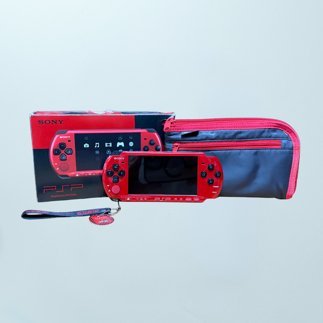 PSP-3000 Console (Boxed Red Black Value Pack Edition)