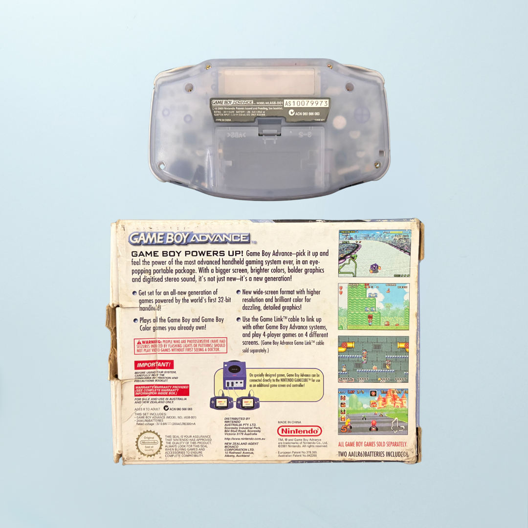 Game Boy Advance Console - Clear (Boxed) - Memory Lane Games