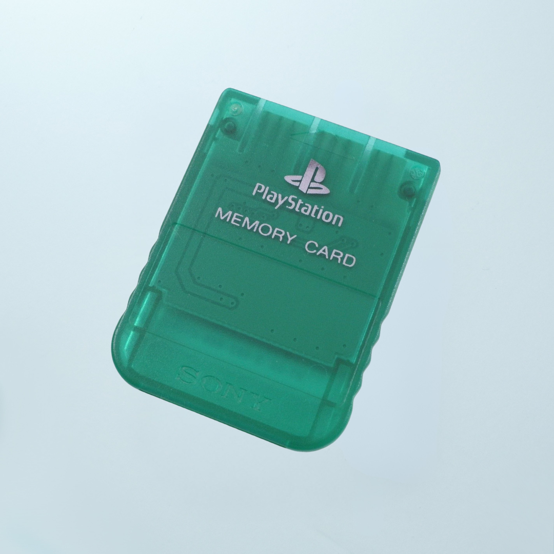 PlayStation 1 Memory Card - Emerald Green