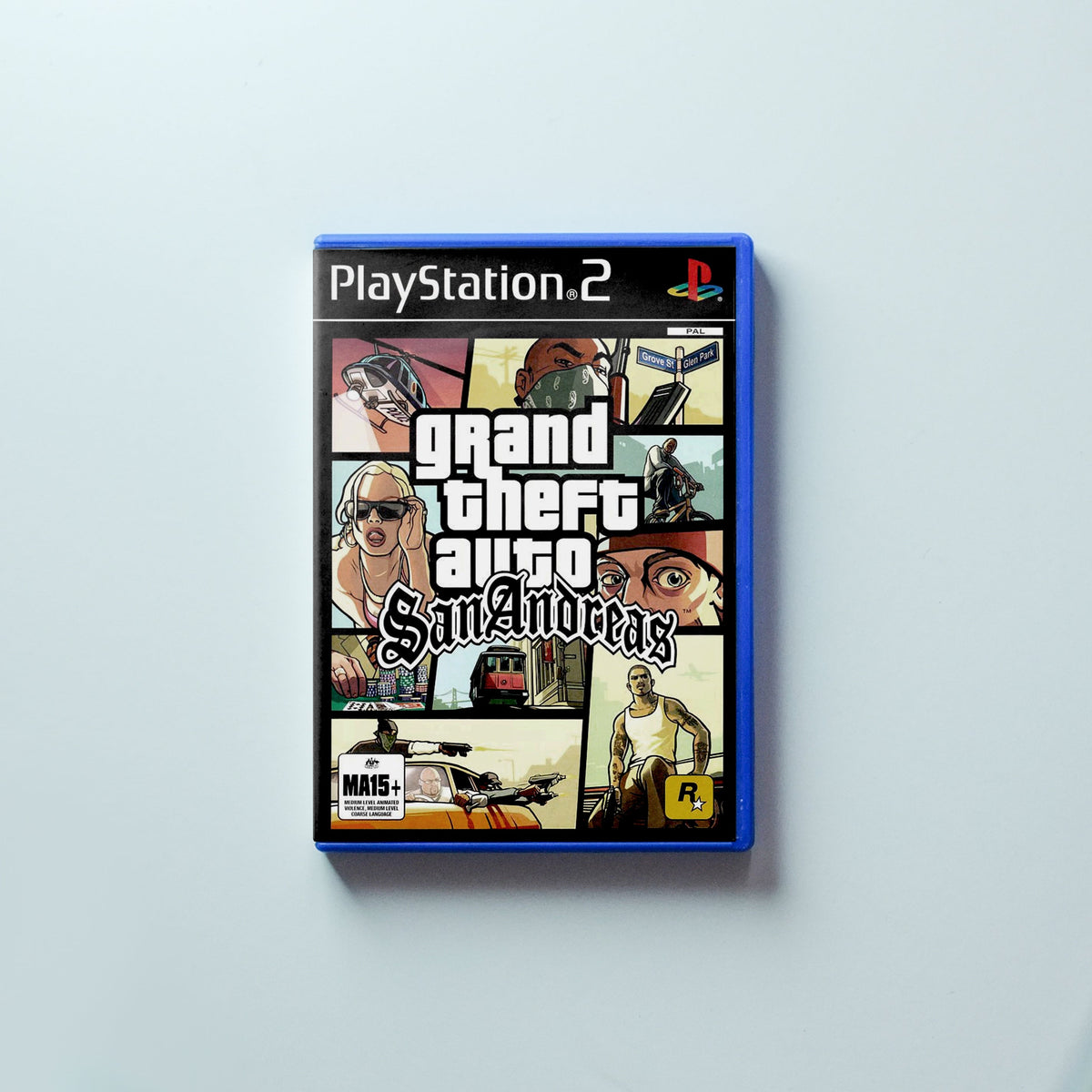 Jaquette Seulement Pour Grand Theft Auto San Andreas Sur PS2 - État Correct