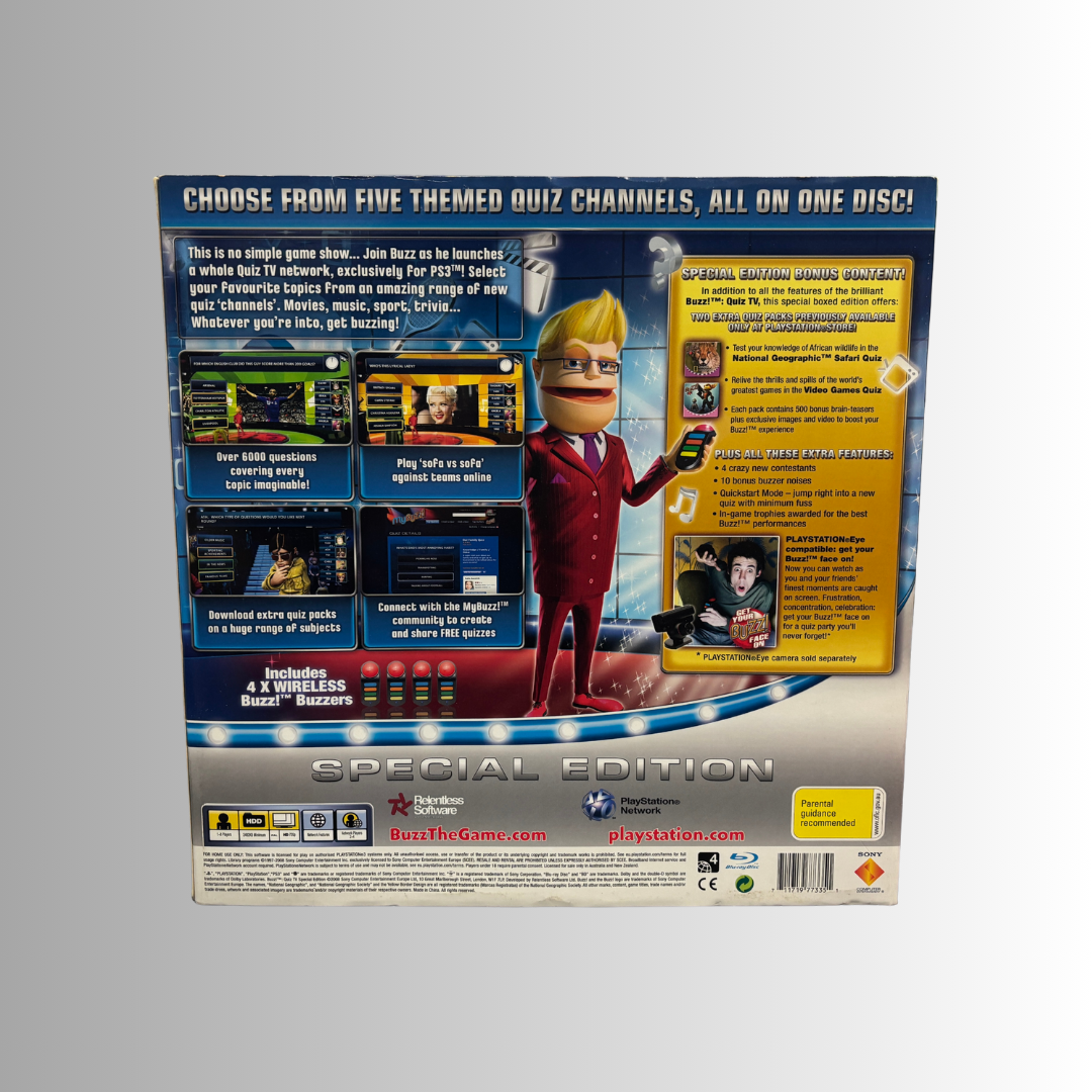 Buzz! Quiz TV: Special Edition (4x Wireless Buzzers & Game)