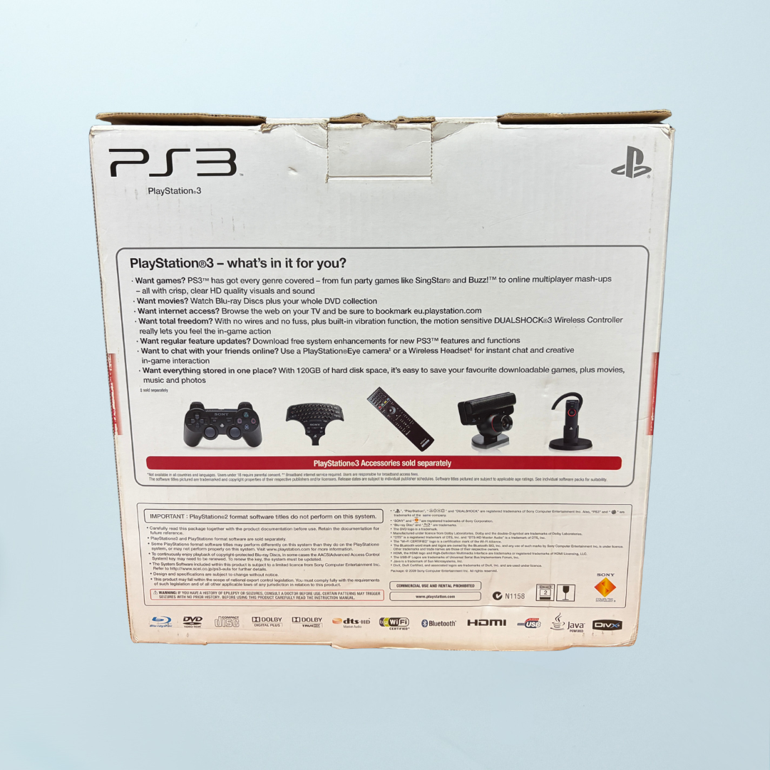 PlayStation 3 Slim Console - 120GB (Boxed) - Memory Lane Games