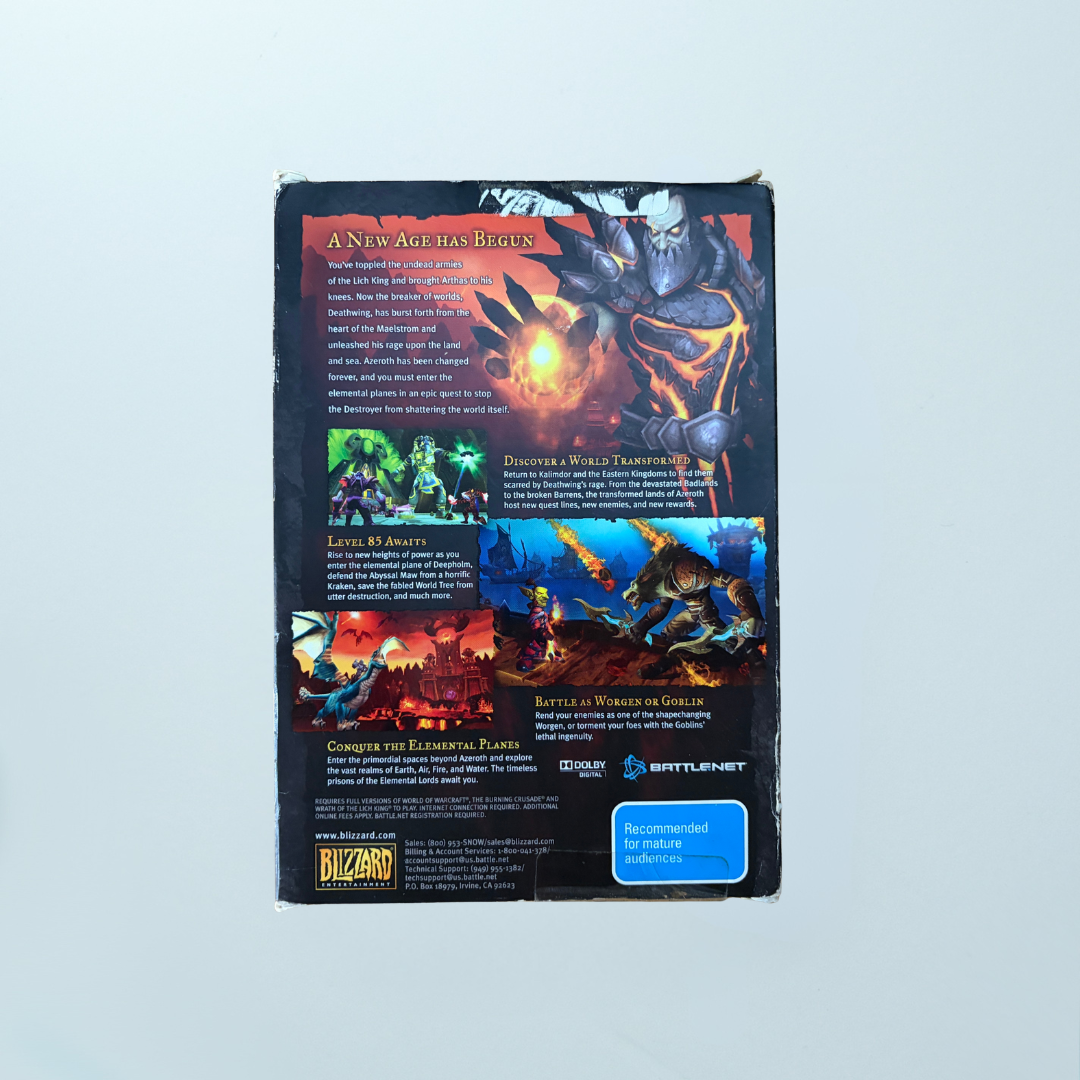 World of WarCraft: Cataclysm - Memory Lane Games