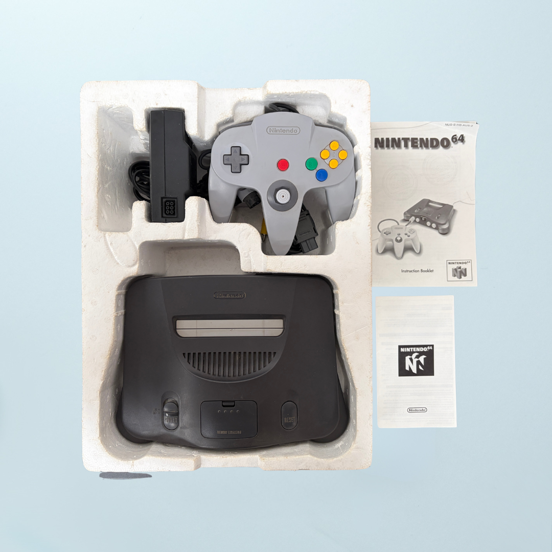Nintendo 64 Console Twin Controller Pack (Boxed) - Memory Lane Games