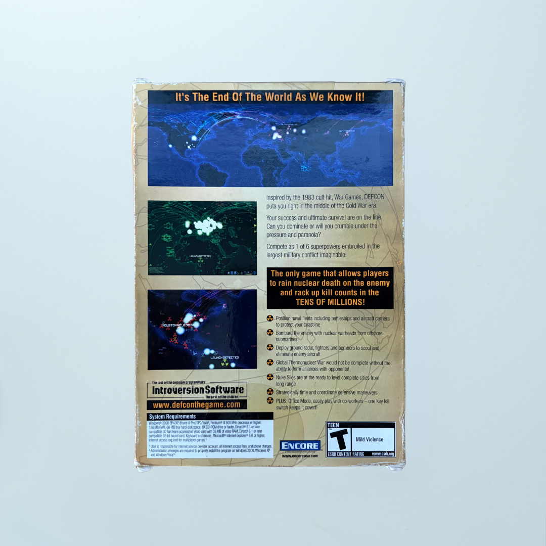DEFCON: Global Nuclear Domination Game (Sealed New) - Memory Lane Games