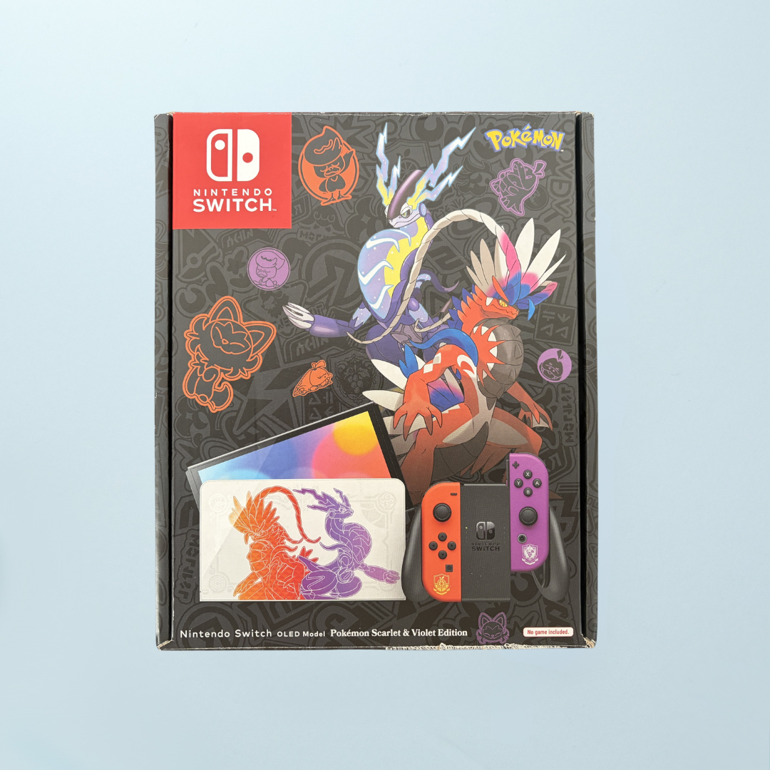 Nintendo Switch OLED Console - Pokémon Scarlet & Violet Edition 64GB (Boxed) - Memory Lane Games