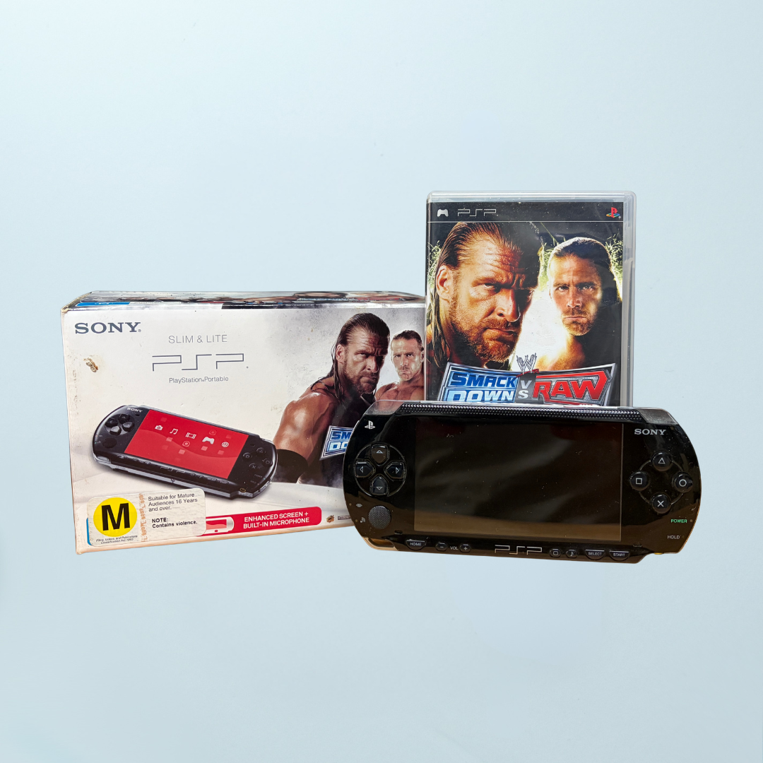 PSP-3000 Console (Boxed WWE Smackdown Vs Raw 2009 Edition) - Memory Lane Games