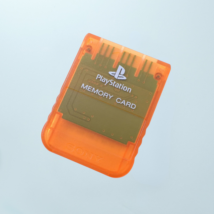 PlayStation 1 Memory Card - Candy Orange