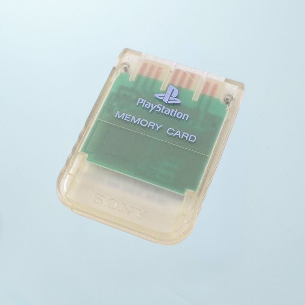 PlayStation 1 Memory Card - Crystal