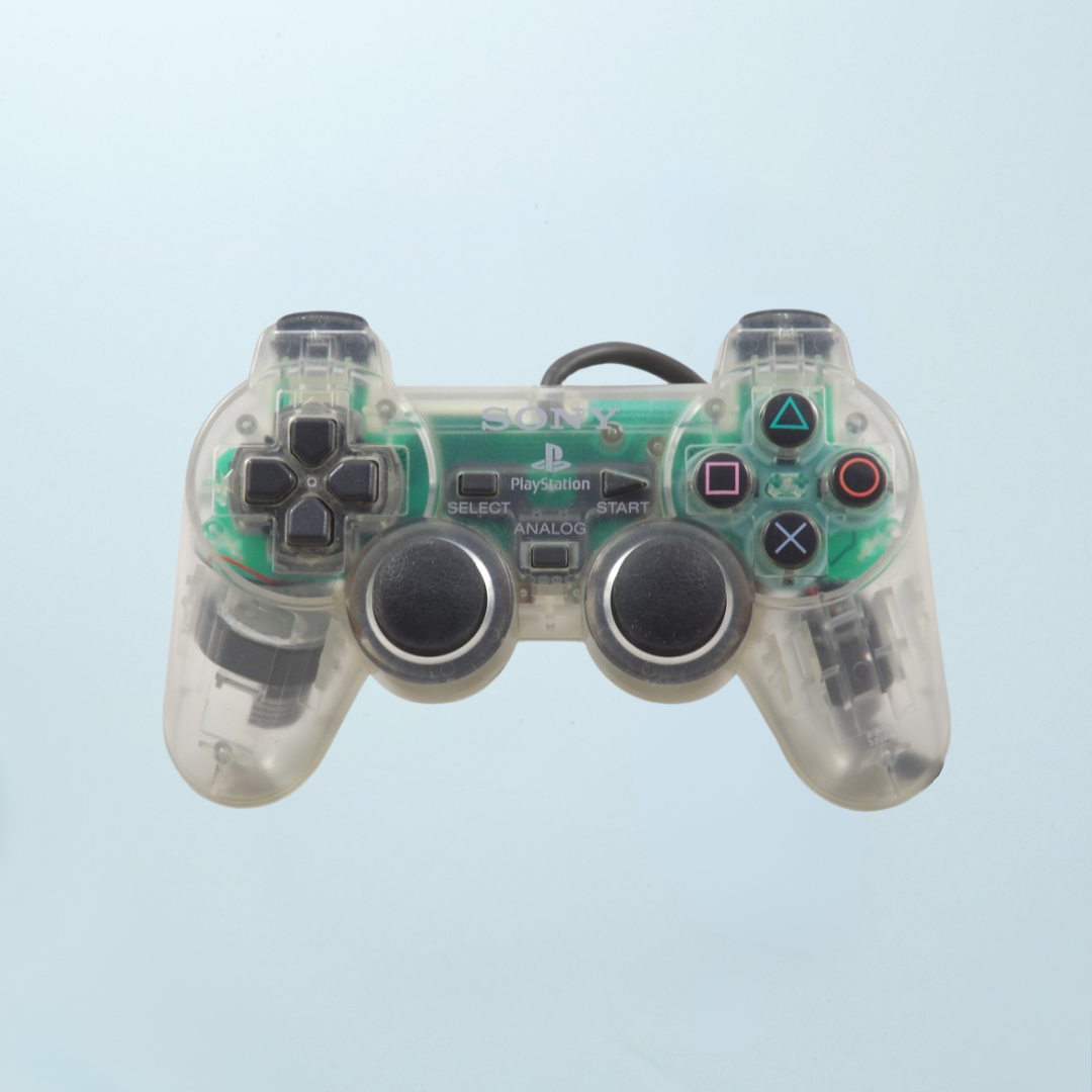 PlayStation 1 DualShock Controller - Crystal Clear