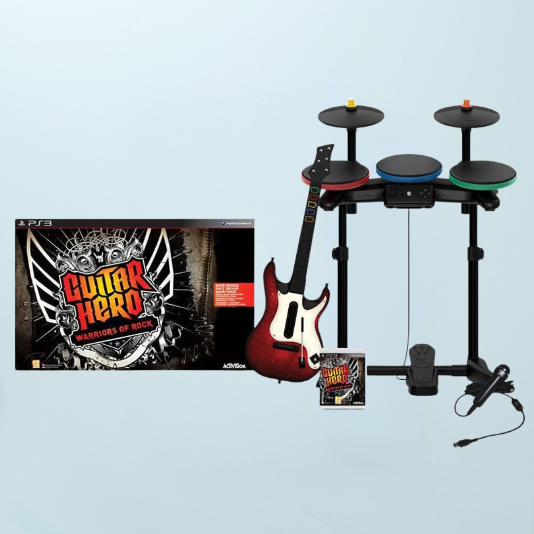 Guitar Hero: Warriors of Rock Super Band Bundle - For PlayStation 3 (Boxed) - Memory Lane Games
