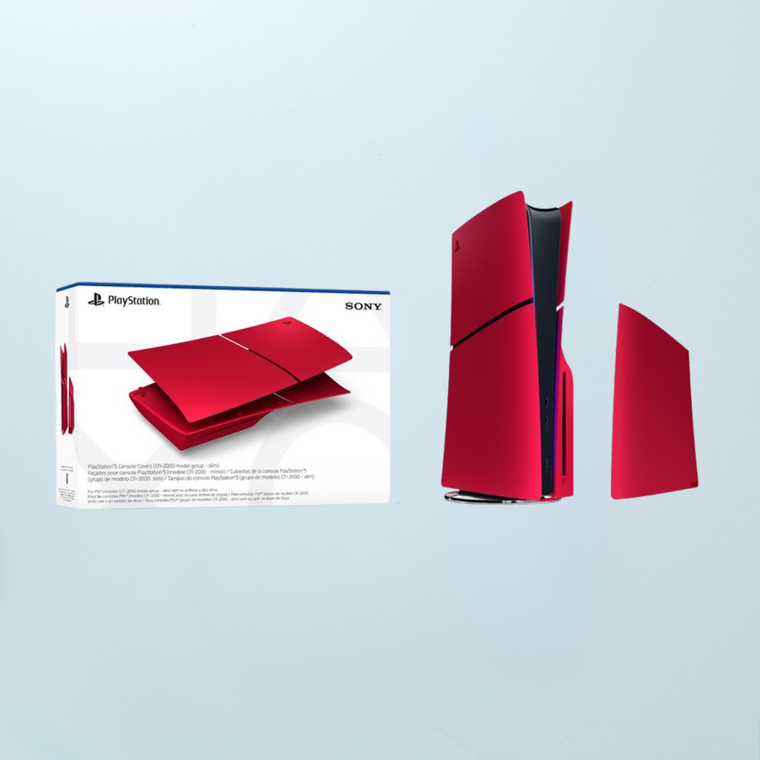 PlayStation 5 Slim Console Covers (Volcanic Red)