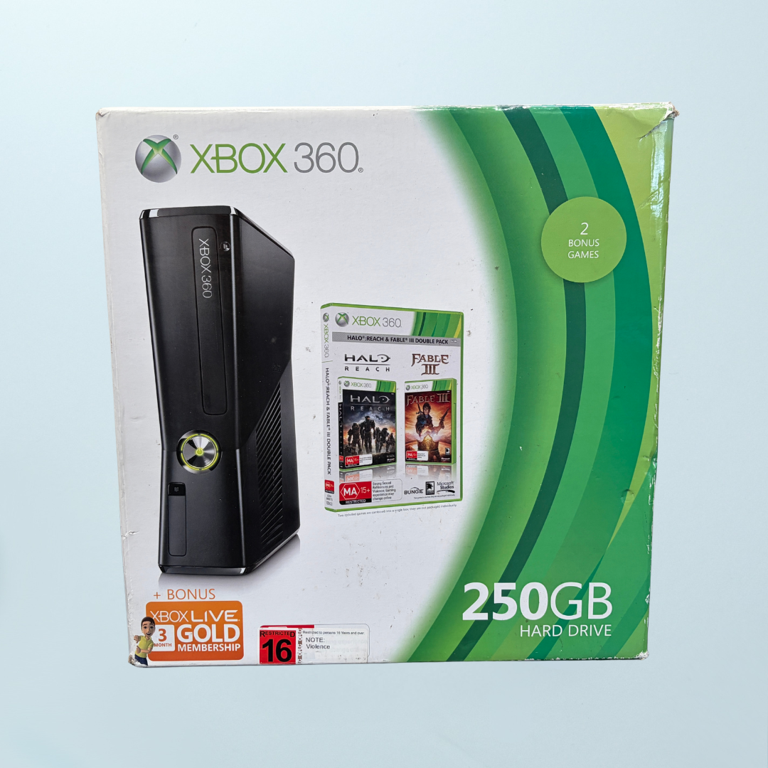 Xbox 360 S Console - 250GB (Boxed) - Memory Lane Games