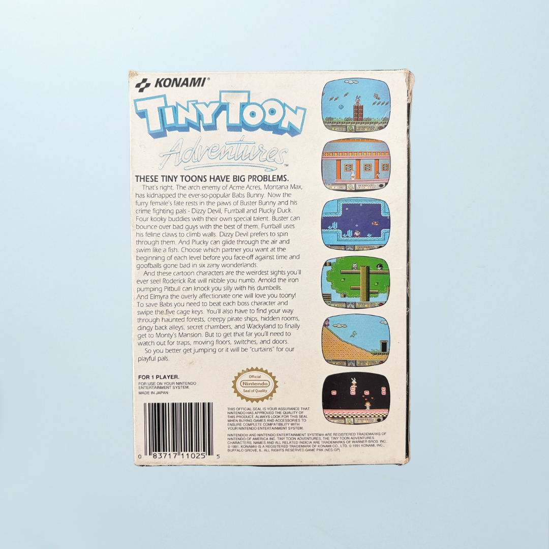 Tiny Toon Adventures - Memory Lane Games