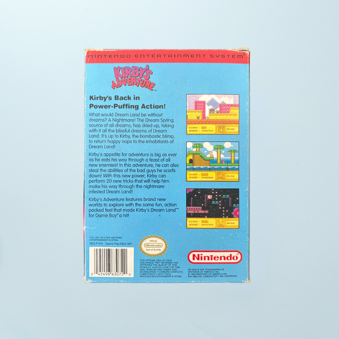Kirby's Adventure - Memory Lane Games