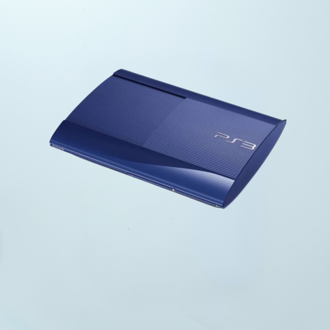 PlayStation 3 Super Slim Console - 500GB (Azurite Blue) - Memory Lane Games